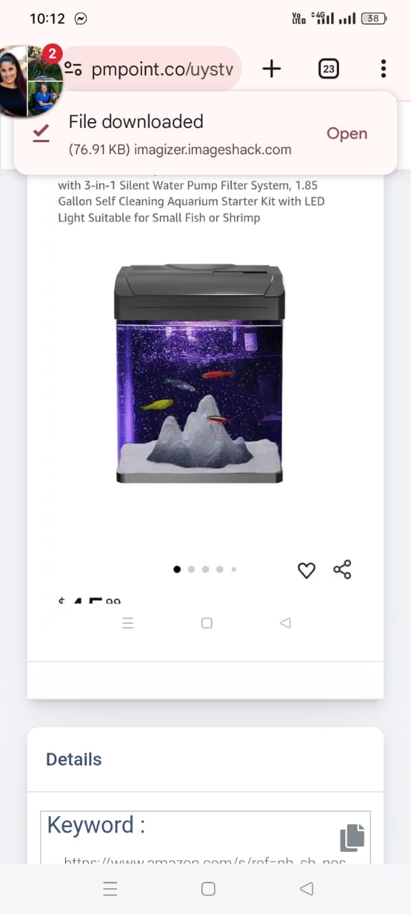 Read more about the article Small Fish Tank Aquarium Kit, HD Glass Betta Fish Tank with 3-in-1 Silent Water Pump Filter System, 1.85 Gallon Self Cleaning Aquarium Starter Kit with LED Light Suitable for Small Fish or Shrimp