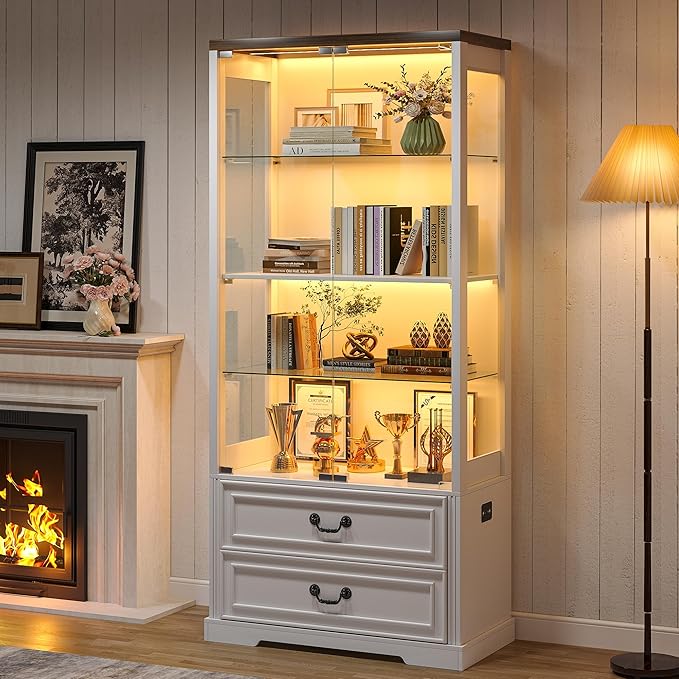 Read more about the article Tall Display Cabinet with Glass Doors