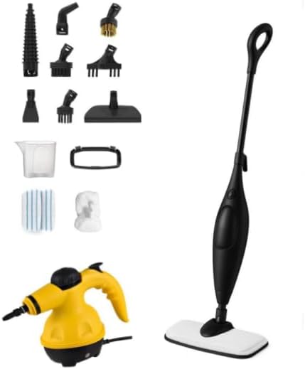 Read more about the article Pressurized Handheld Multi-Surface Natural Steam Cleaner with 12 pcs Accessories, Multi-Purpose Steamer for Home