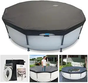 Read more about the article 8 Ft Pool Cover with Automatic Drain Above Ground Pool Cover,