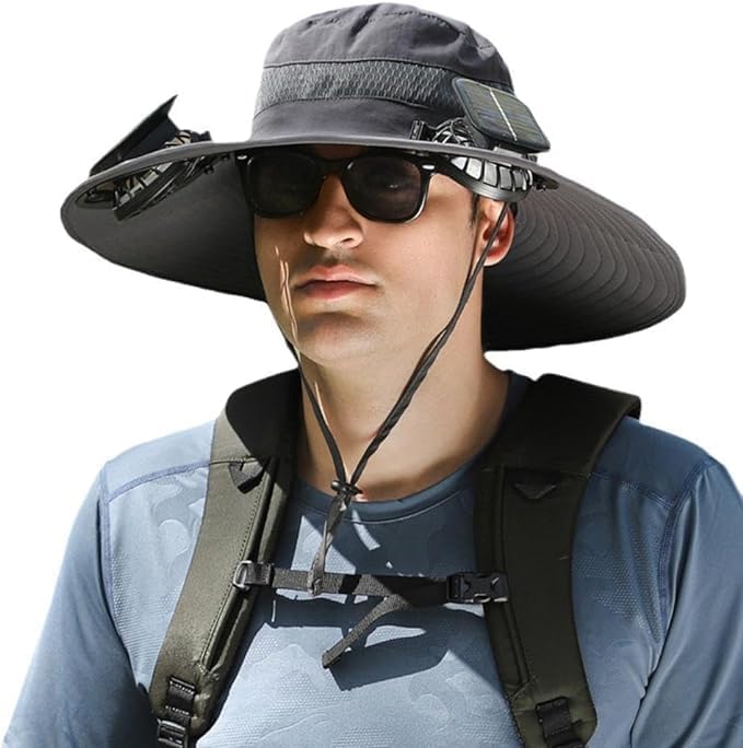 Read more about the article Solar Fan Hat Wide Brim Solar Fan Hat Outdoor