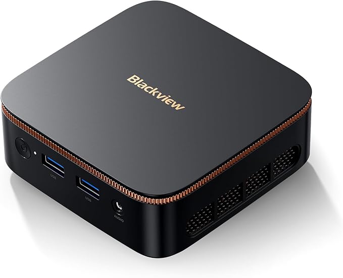 Read more about the article Blackview MP20 Mini PC Intel Twin Lake N150 (up to 3.6 GHz), 16GB RAM 512GB Win-11 Pro Micro Desktop Computer, 4K @ 60Hz UHD, WiFi 6, BT5.2, DP + HDMI + USB for Business/Meeting/Home Cinema