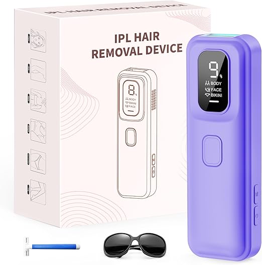 Read more about the article IPL Devices Hair Removal Laser, Painless Hair Removal Device at Home, 9 Intelligent Energy Levels for Men, Women, 999,900 Light Pulses for Body, Bikini Area – Purple