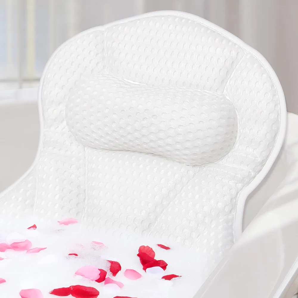 Read more about the article SZXYX Bath Pillows for Tub,Luxury Bathtub Pillows for Head and Neck Support Bathtub Pillow with 6 Strong Suction