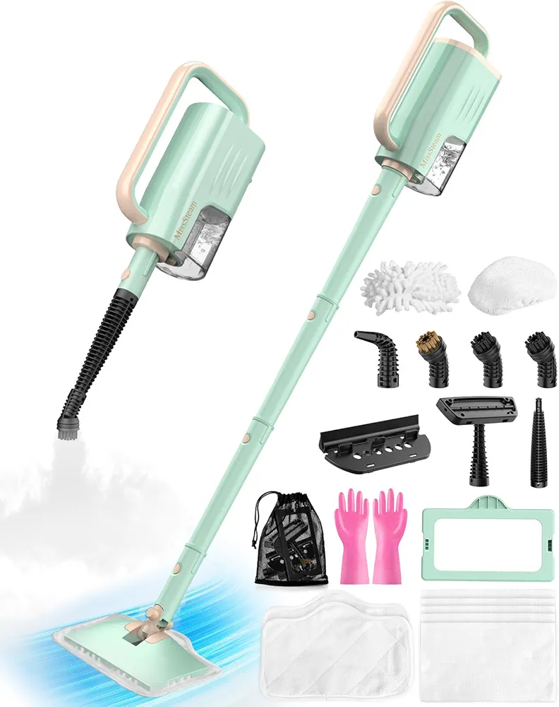 Read more about the article Steam Mop Cleaner Safe High-temp for Deep Cleaning, Lightest Detachable Floor Steamer with 2 Steam Mode 3 Adjustable Level Heavy Duty Powerful