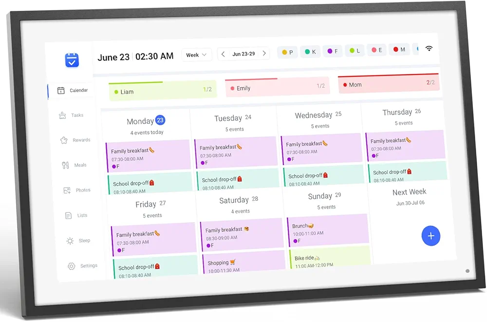 Read more about the article LOOFII 15.6″ Smart Digital Calendar – 1920×1080 Full HD Touchscreen Family Planner & Calendar with Chore Chart