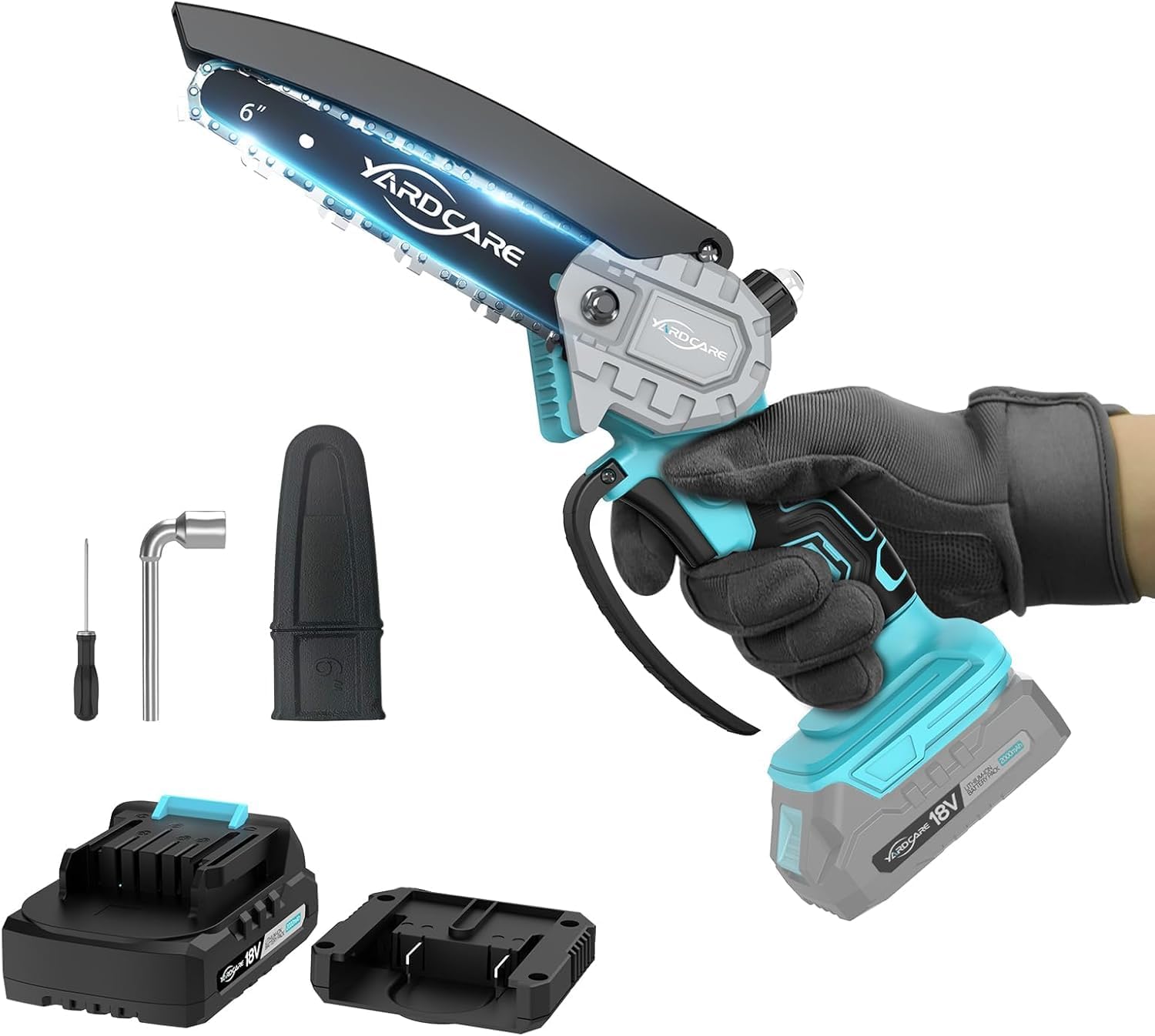 Read more about the article 6-Inch Mini Chainsaw Cordless