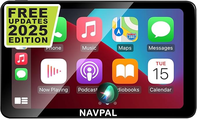 Read more about the article NAVPAL Wireless Apple CarPlay and Android Auto Car Tablet (2025 Edition) 7 Inch Sat Nav