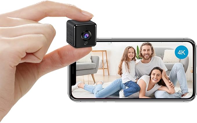 Read more about the article AOBOCAM Mini Camera, 4K HD WiFi Surveillance Camera Indoor for Live Transmission Mobile Phone App,