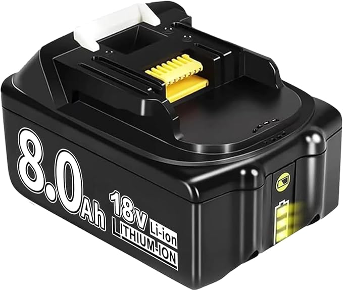 Read more about the article 8000 mAh Replacement Battery for Battery 18 V 8 Ah Li-Ion Replacement Battery for BL1860 BL1840 BL1830 BL1860B BL1815 BL1835 BL1850B BL1845 BL1850 194205-3 LXT-400 with LED (Pack of 1) )