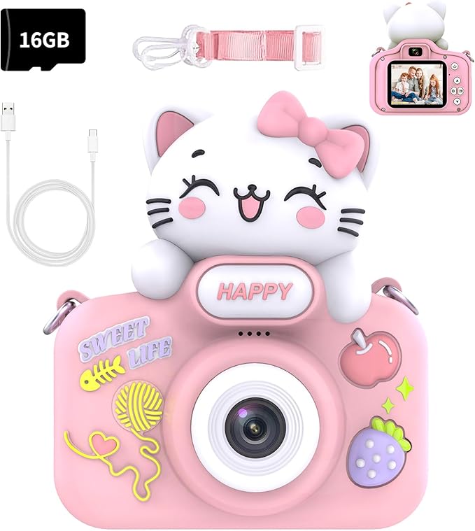 Read more about the article Kids Camera for Girls Age 3-12,1080P Digital Camera for Children