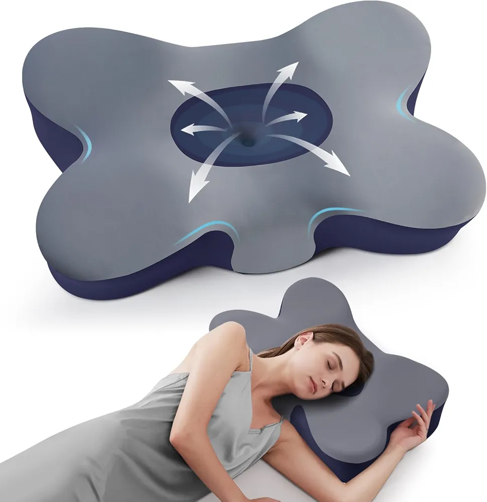 Read more about the article Cervical Pillow for Neck Pain Relief, Cooling Excellent Support Side Sleeper Pillow for Adults, Ergonomic Memory Foam Pillows for Sleeping, Contour Neck Pillow for