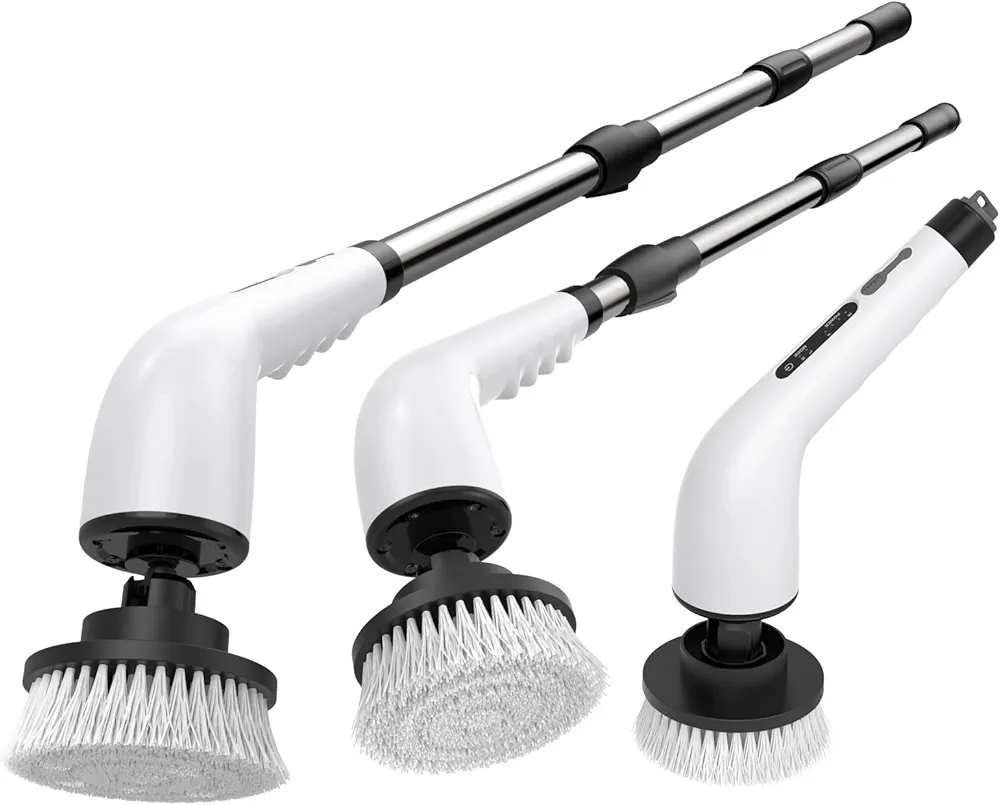 Read more about the article Electric Spin Scrubber Bathroom – Adjustable Handle Cordless Shower Scrubber, 2 Speeds,