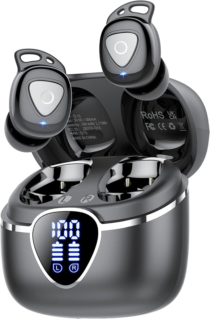 Read more about the article Wireless Earbuds, Bluetooth 5.3 Headphones in Ear with HiFi Stereo Deep Bass, 4 ENC Noise Cancelling Mic