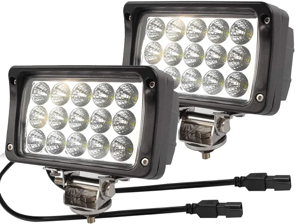 Read more about the article 2PACK 6.3IN 12/24volt Super Bright 45W Led Work Lights Rectangular Foglight