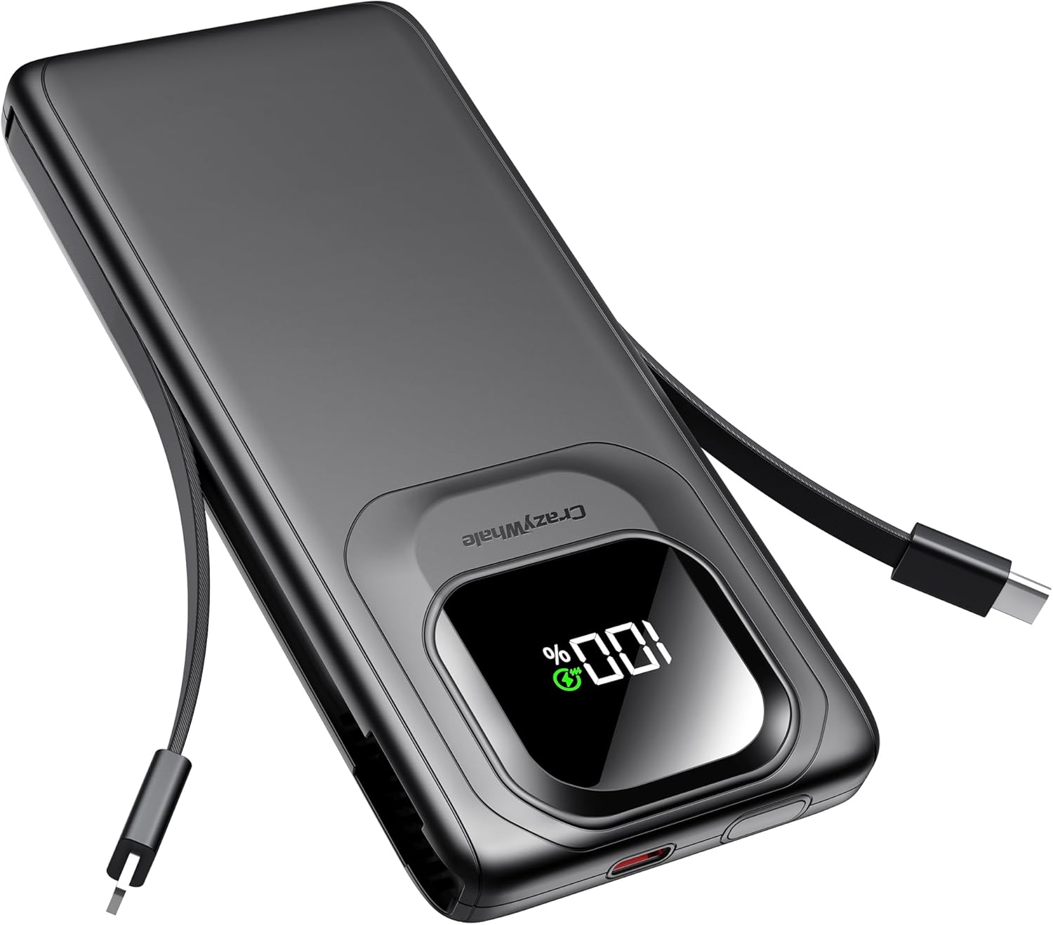 Read more about the article Portable Charger Power Bank with Built-in Type C Cables