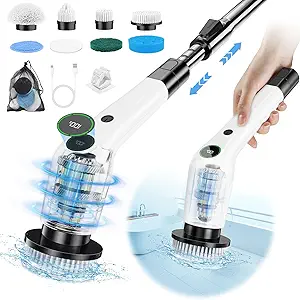 Read more about the article Electric Spin Scrubber, Cordless Shower Scrubber with 8 Scrub Brush, 2 Speed with Adjustable Extension Handle