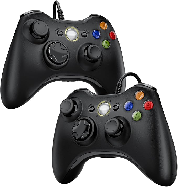 Read more about the article Diswoe Controller Pack of 2 for PC Xbox 360, PC Controllers Pack of 2 Wired USB Gamepad with Cable Joystick USB Joysick Gamepad for Win7/8/10/XP