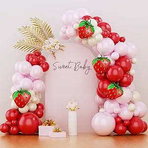 Read more about the article strawberry balloon arch kit
