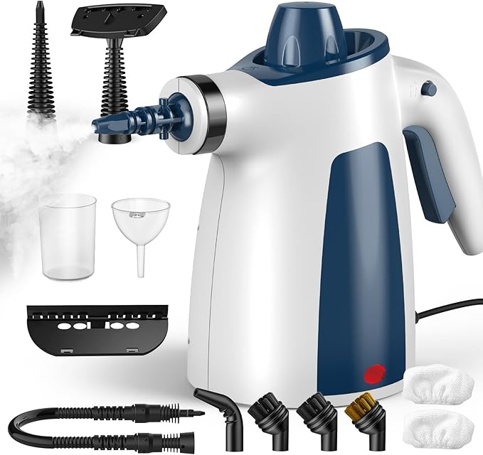 Read more about the article Hand Held Steam Cleaner, Portable Steam Cleaners, Steam Cleaner Handheld, Comes with 12-Piece Accessories