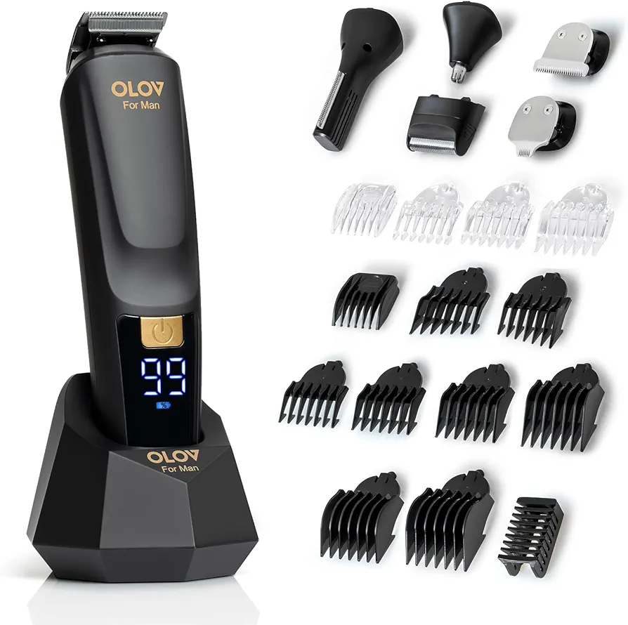 Read more about the article Beard Trimmer, 21 Piece All-in-One Mens Grooming Kit and Hair Clipper, Nose, Ear