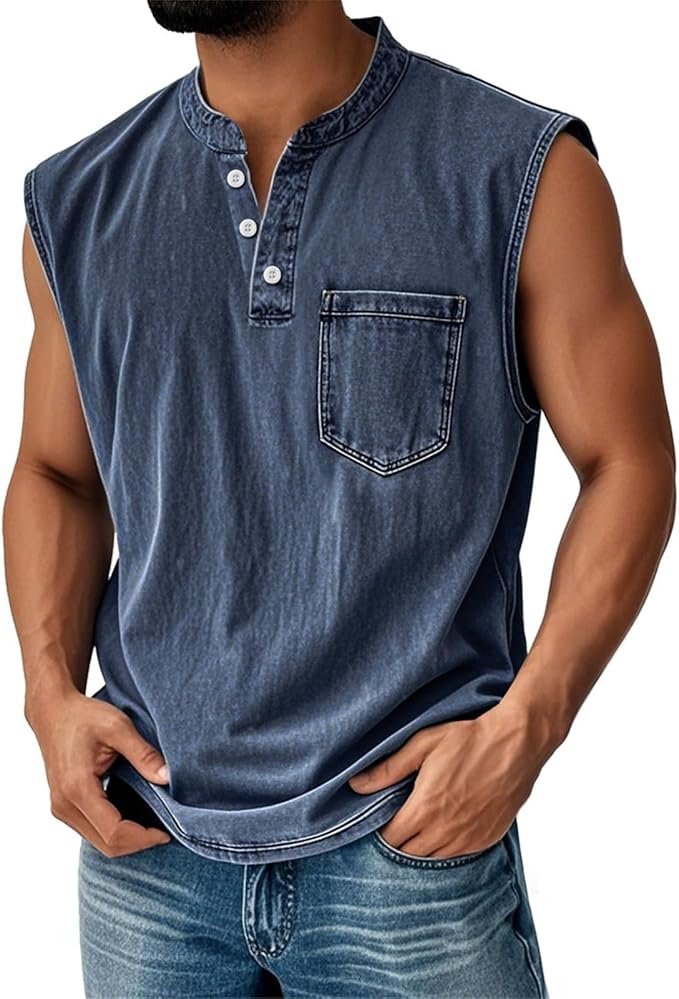Read more about the article Sleeveless Shirts for Men Distressed Washed Tank Tops