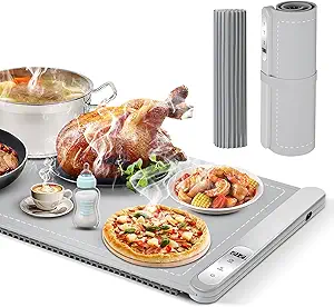 Read more about the article 2in1 Food Warming Mat for countertop,6 Adjustable Temp & Timer Modes,Fast Even