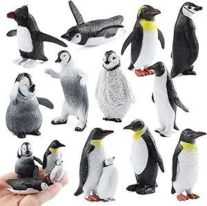 Read more about the article FLORMOON Penguin Toys, 11pcs Realistic Small Polar Animals Fingurines Winter