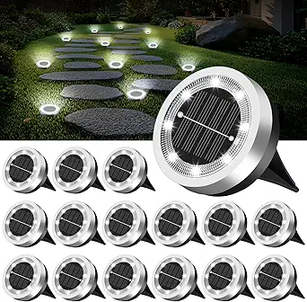 Read more about the article Mini Solar Ground Lights Outdoor 16 Pack Waterproof Upgraded Anti-Rust Solar