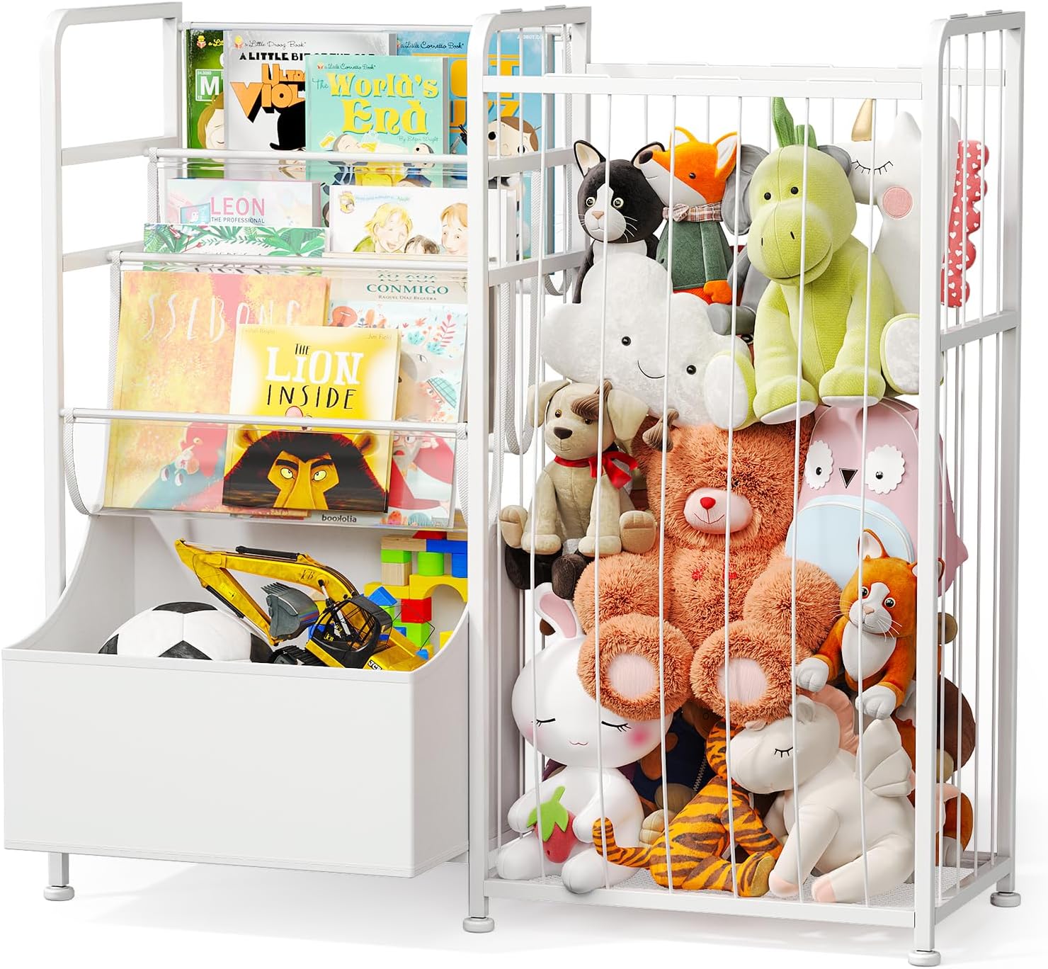 Read more about the article Kids Bookshelf and Stuffed Animal Storage