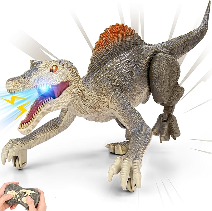 Read more about the article dinosaur toys, Realistic Remote Control Dinosaur toys for Kids 3-5, 2.4GHZ, Walking, Rechargeable, 3D Eyes Realistic