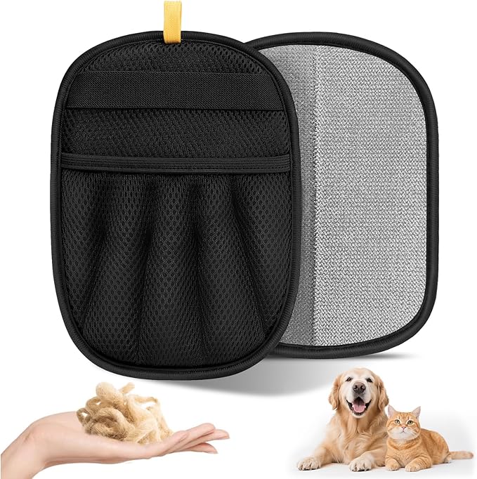 Read more about the article Pet Hair Remover, 2025 Upgrated Five-Finger Electrostatic Pet Hair Removal Gloves, Cat & Dog Hair Remover for Couch