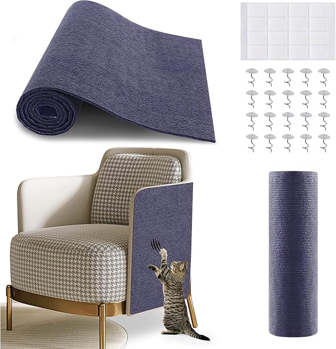 Read more about the article Trimmable Self-Adhesive Carpet,78.7″x15.8″ Cat Scratch Mat for Furniture Couch or Wall Protector, Covering,DIY Climb