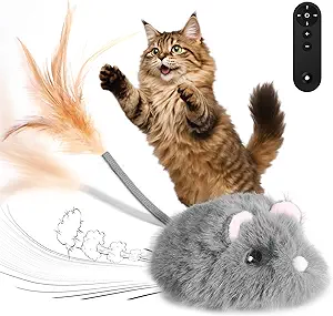 Read more about the article Cat Mouse Toy Remote Control Cat Toy Moving Interactive Cat Toys for Indoor Cats with 2 Modes,3 Adjustable Speeds