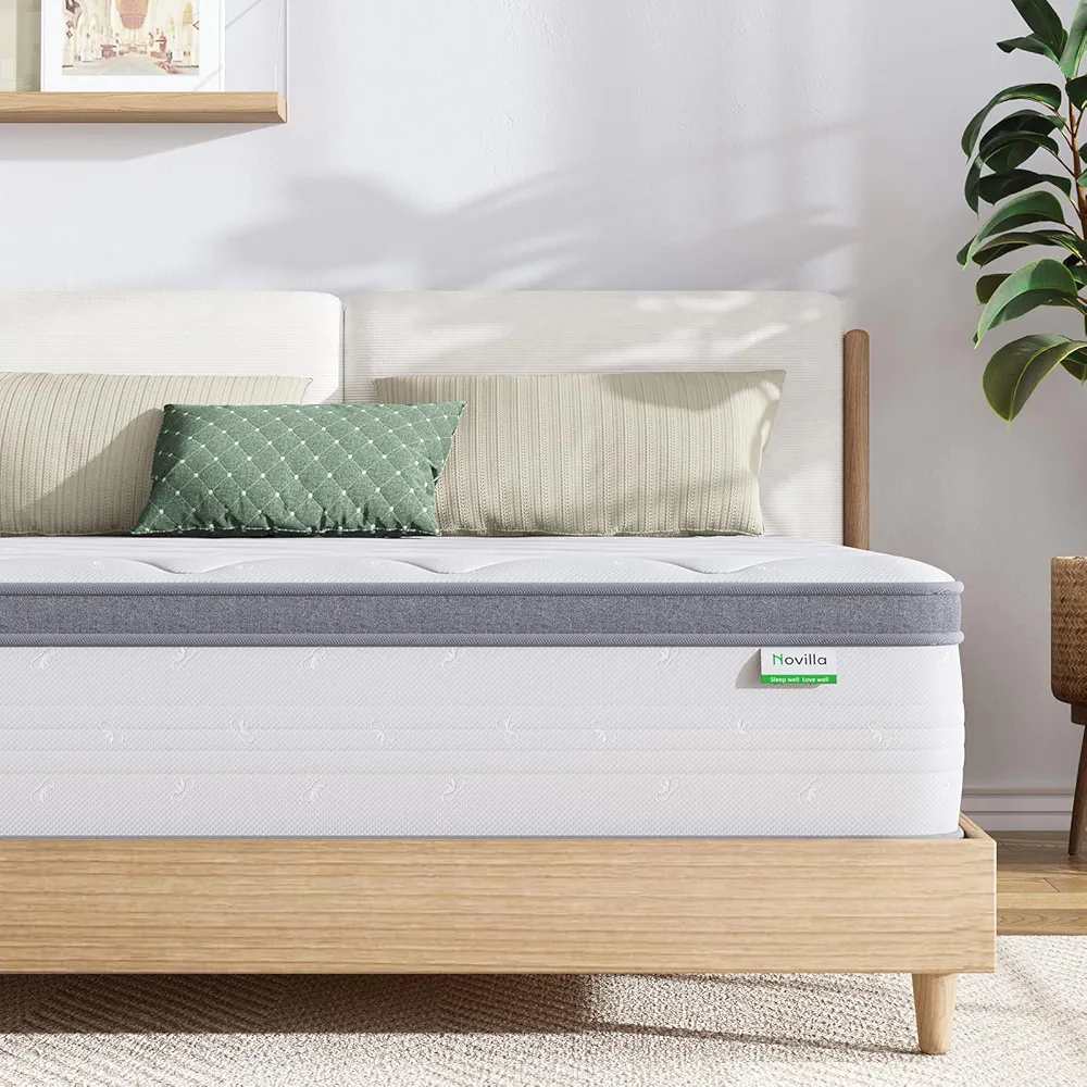 Read more about the article Novilla Double Mattresses 10.6 Inch Deep Pocket Sprung Mattress, 3-Zone Firm Sprung 4FT 6 with Skin-friendly Oeko-tex