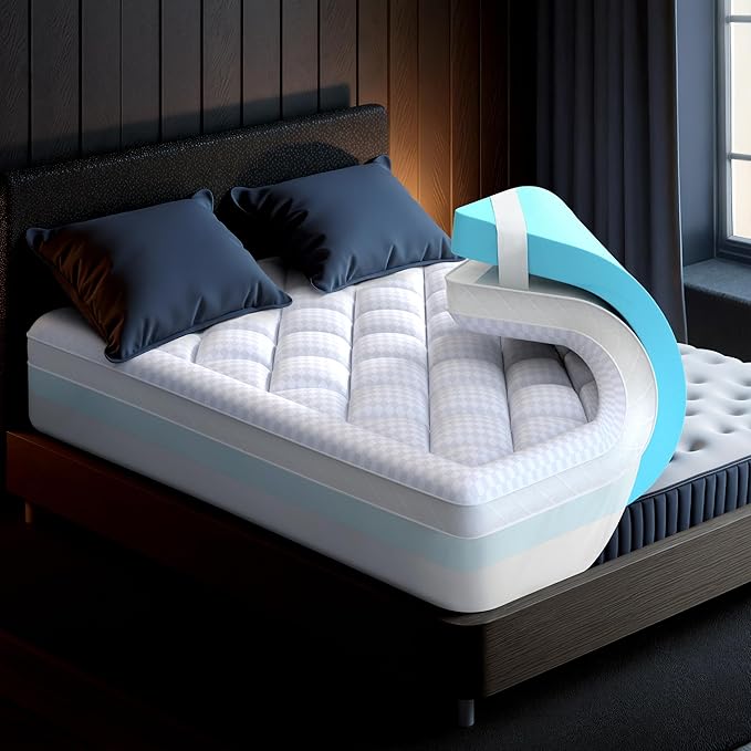 Read more about the article Mega Support Memory Foam Queen Mattress Topper for Pain Relief,