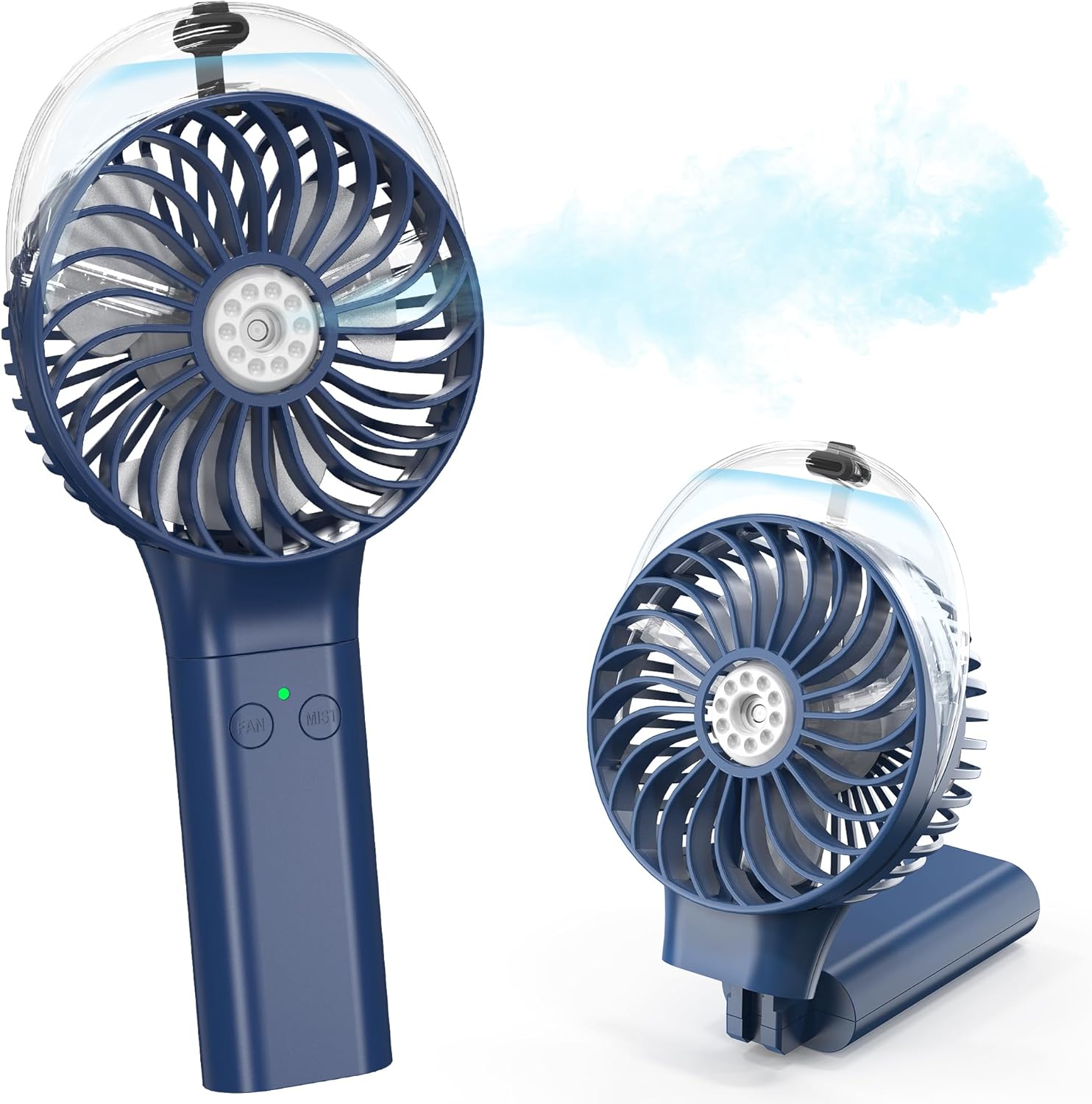 Read more about the article Portable Handheld Misting Fan, 3000mAh Rechargeable