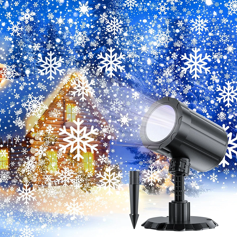 Read more about the article GUSODOR Christmas Projector Lights Outdoor, Dynamic Snowflake Projector LED Snowfall Lights Waterproof for