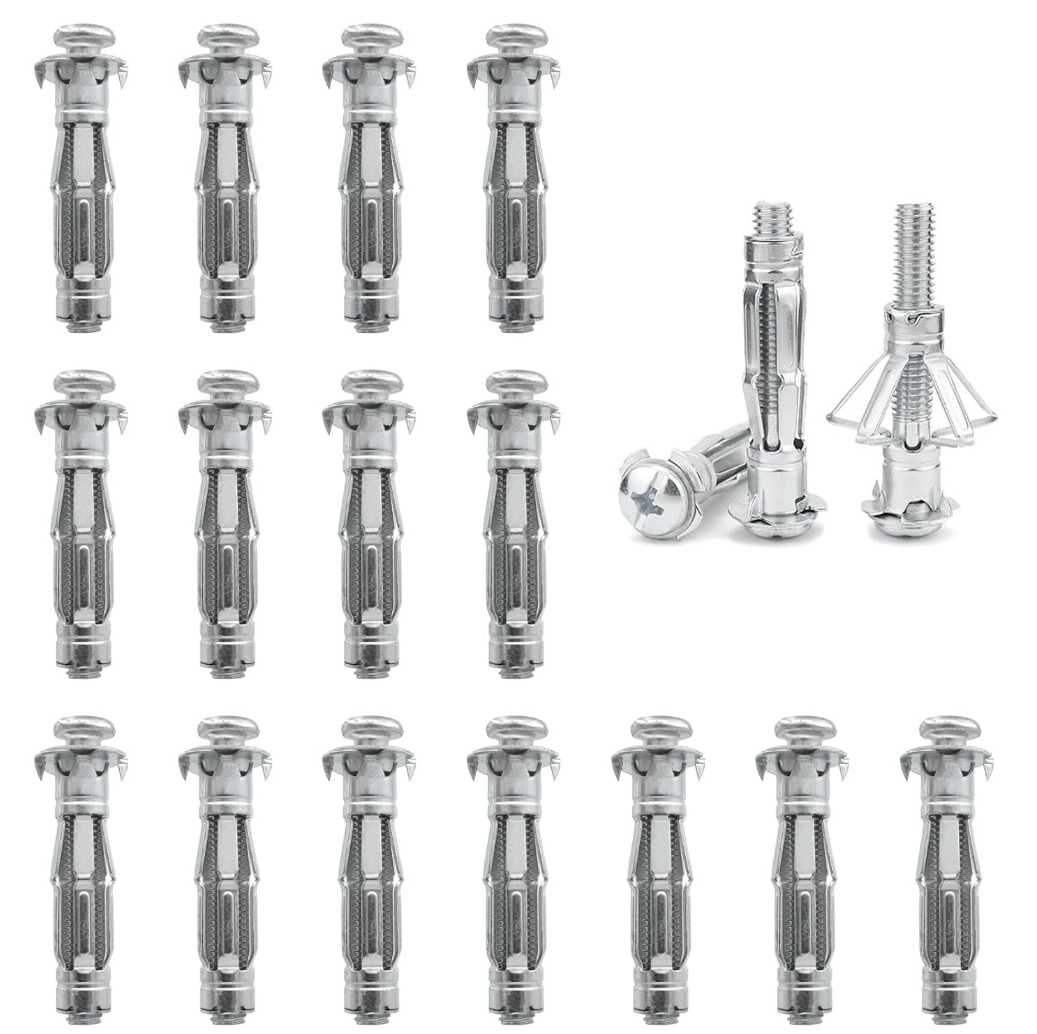 Read more about the article DAIRYCOF Pack of 20 Cavity Dowels, Metal Galvanised Hollow Wall Dowels, M8 x 52 mm