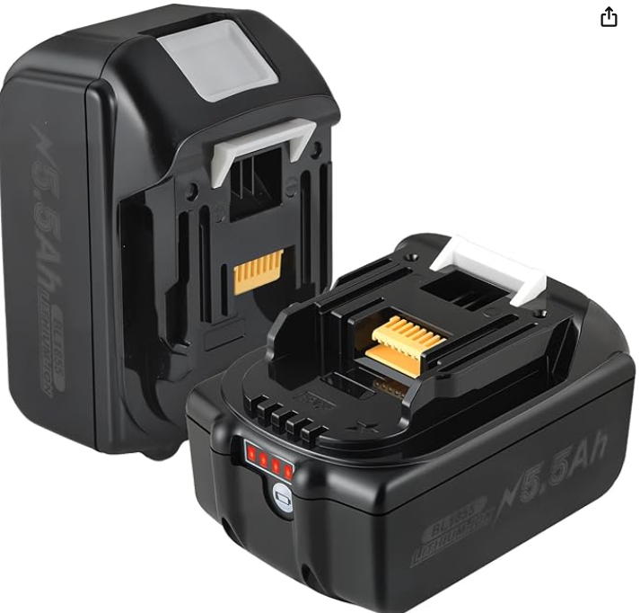 Read more about the article Replacement Battery for Makita Battery Pack of 2 18 V 5500 mAh / 5.5 Ah 18 V Battery Replacement Battery with BL1860 BL1860B BL1855 BL1855B BL1850 BL1850B BL1860B DC18RC