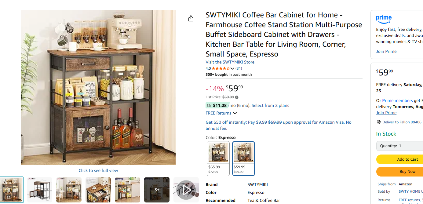 Read more about the article Coffee bar cabinet