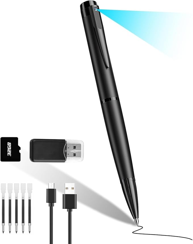 Read more about the article SANPROV Mini Camera, 1080P HD Camera Surveillance Portable Small Surveillance Camera Pen Camera with 32G Micro SD Card for Indoor and Outdoor Use