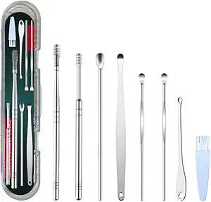 Read more about the article 8 Pcs Ear Wax Removal Kit, Stainless Steel Ear Cleaner Tool Set with Storage Box