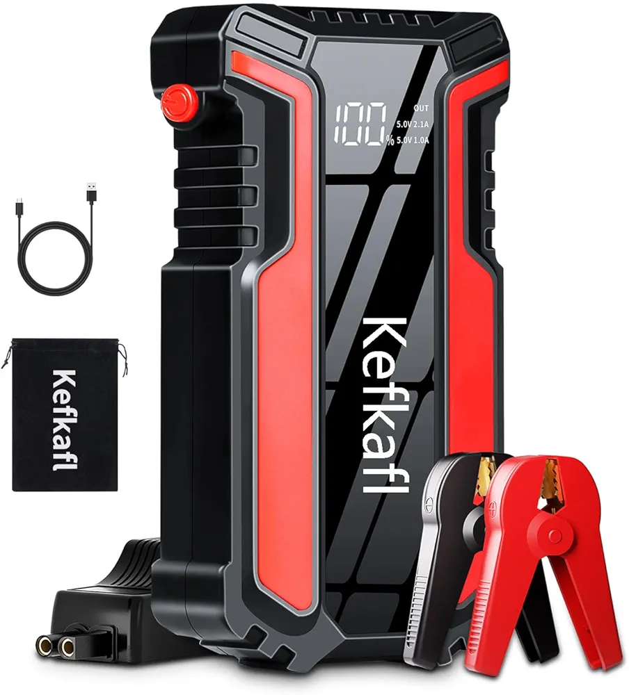 Read more about the article Car Jump Starter 3000A, Car Battery Jump Starter for Up to 10.0L Gas & 10.0L Diesel Engine, 12V Jump Box Portable Jump Starter Battery Pack with LED Light