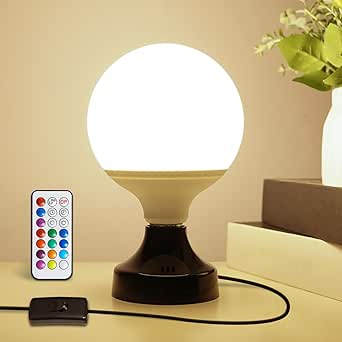 Read more about the article BrightWish Small Table Lamp Vintage E27 Bedside Lamps with Cable Switch