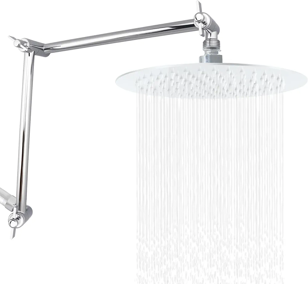 Read more about the article 19 Inch Shower Head Extension Arm, Upgrade Flexible Height & Angle Adjustable Shower Arm Extender with Lock Joint