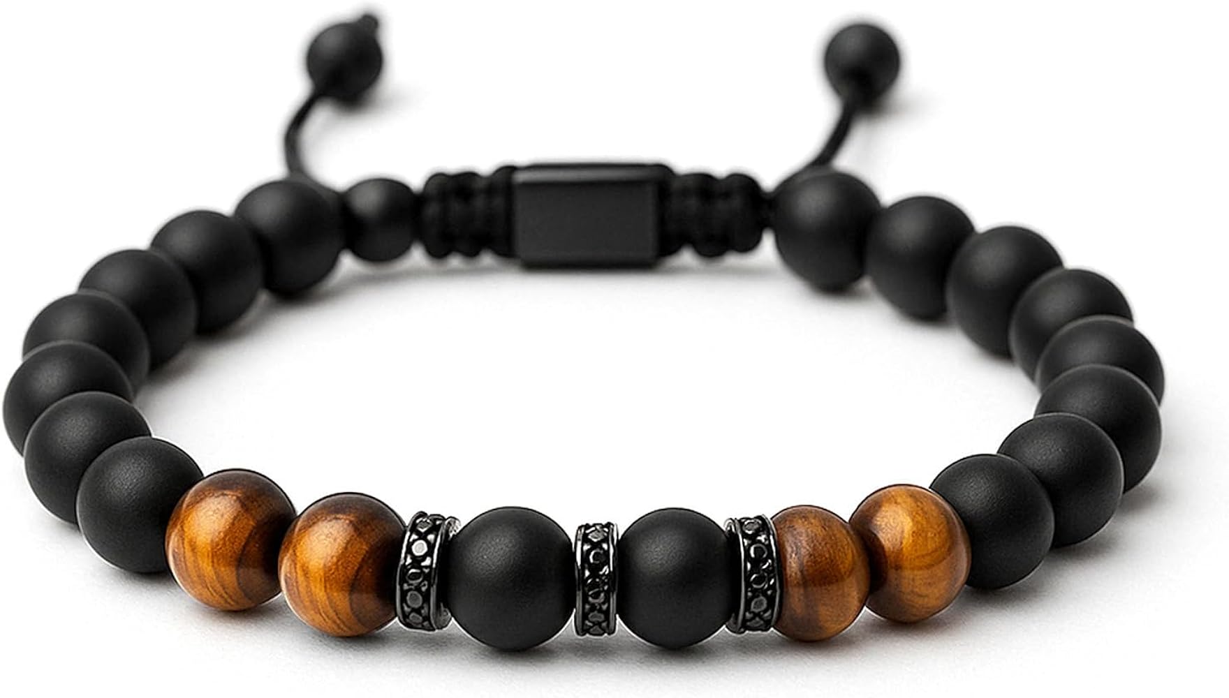 Read more about the article UroClysmic Men’s 8MM Tiger Eye Bead Bracelet, Double Protection & Energy Healing, Adjustable Natural Stone Bracelet, Gift for Him Dad Husband Son Boyfriend for Anniversary Birthday Valentines Day