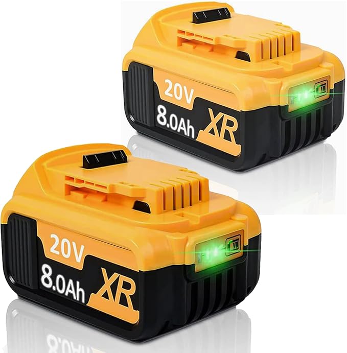 Read more about the article 2X 18V 8.0h Li-Ion replacement battery for Dewalt battery 18V