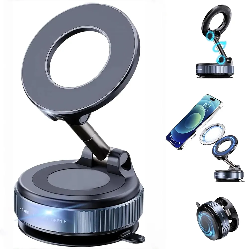 Read more about the article Faatchoi‌ ‌Vacuum Magnetic Phone Holder‌ – 360° Adjustable ‌Magsafe Car Mount‌, Foldable ‌Car Phone Holder‌ with Strong