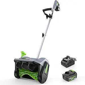 Read more about the article Cordless Snow Shovel, 13″ Electric Snow Blower 20V, 4 Ah Battery 300lb/min Snow Removal, 19FT Throw Distance